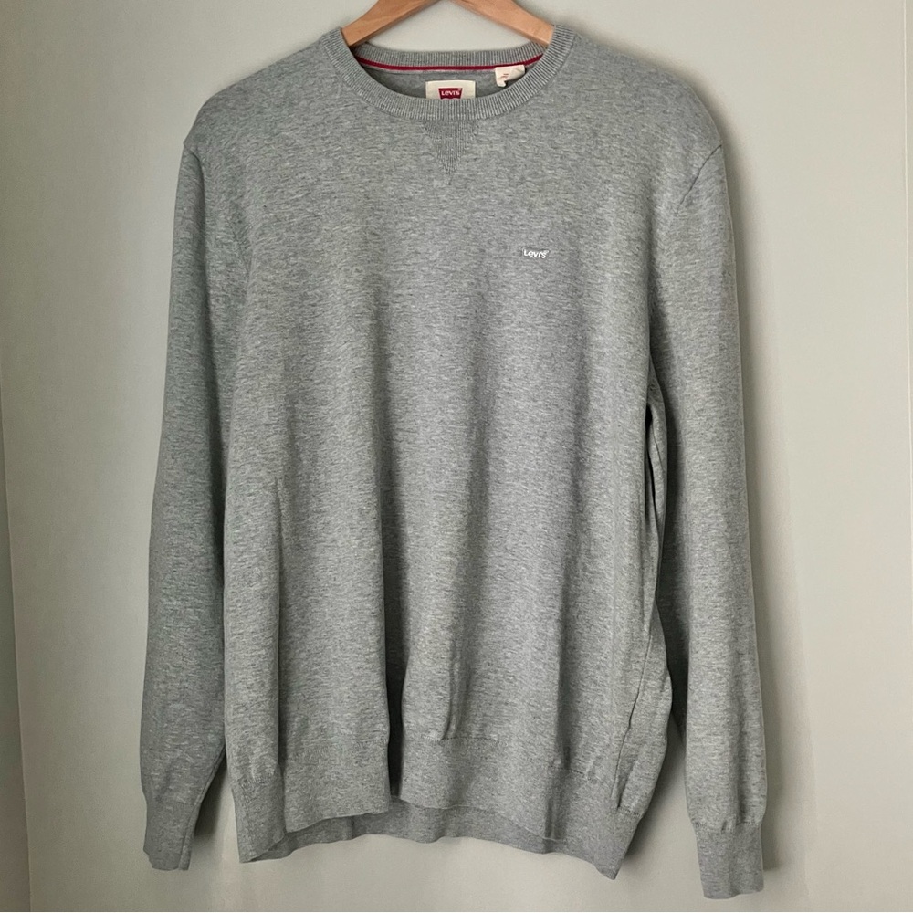 Levi's Gray Men's Crewneck Sweater - Large